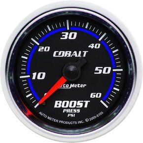 Auto Meter 6105 Cobalt Mechanical Boost Gauge, 2.3125 in.