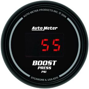 Auto Meter 6370 Sport Comp Digital 2-1/16" 22037 PSI Digital Boost Gauge
