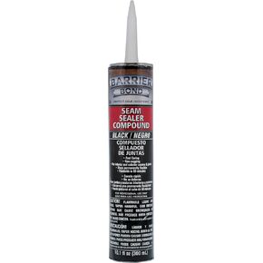 Barrier Bond Black Seam Sealer Compound - 10.1 fl. Ounce Tube, Automotive Seam Sealer Black - RV Roof Sealant