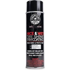 Chemical Guys TVDSPRAY101 Nice & Wet Tire Shine Trim Coating for Rubber, Plastic and Vinyl, Safe for Cars, Trucks, SUVs, Motorcycles, RVs & More, 14.5 fl oz,Black