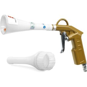 Air Blow Gun Car Detailing Interior Car Cleaning Gun Car Dryer Air Blower for Car Detailing Air Gun Car Dust Cleaner Air Compressor Blower Gun with Nozzle and Auto Detailing Dusting Brush
