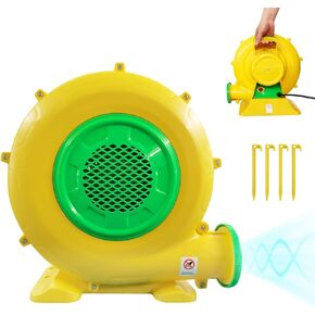 Air Blower, 480W 0.64HP Bounce House Blower, Portable Inflatable Bubble House Blower, Perfect for Inflatable Bounce House, Bouncy Castle, Jumper, Water Slid, Blower Corded(480 Watt 0.6HP)