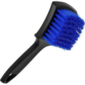 Viking Carpet Cleaning Brush, Scrub Brush for Floor Mats, Cleaning Brush for Car Interior and Home, Black and Blue, 8.3 inch x 2.5 inch