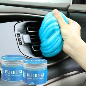 PULIDIKI Car Cleaning Gel for Car Cleaning Putty Car Putty Auto Detailing Tools Car Slime Cleaner Dust Cleaning Gel for Car Interior Cleaner Car Accessories Keyboard Cleaner Blue (2Pack)