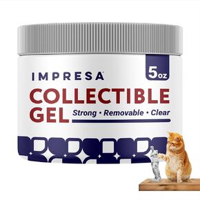 [5oz Jar] Collectible Gel to Stabilize & Protect Treasured Items - for Home Decor- Clear Removable & Reusable - for a Variety of Surfaces