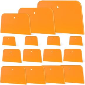Frienda Body Filler Spreaders Automotive Body Fillers Plastic Auto Spreader Auto Body Spreader for Applying Fillers Putties Glazes Caulks and Paint (12, 4 Sizes)