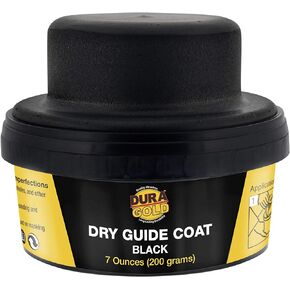 Dura-Gold Premium Black Dry Guide Coat Kit, 7 Ounces (200 Grams) - Powder that Instantly Highlights Auto Bodyshop Repair Surface Imperfections, Identify Body Filler Pinholes, Sanding Scratches Defects
