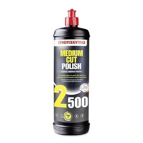 menzerna "Medium Cut Polish 2500" I Abrasive Polishing Compound for Medium Scratches and Signs of Use I Buffing and Polishing Compound for Scratch Repair & a Glossy Finish I Silicone Free I 8 fl oz.