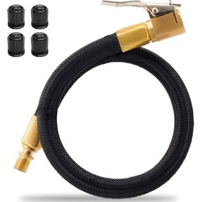 Tire Inflation Extension Tube, lnflation Hose Connector for Air Compressors and Tireinflator, High Pressure Rapid lnflation Tube, Car Motorcycle Bicycle Tire lnflation Accessoriess