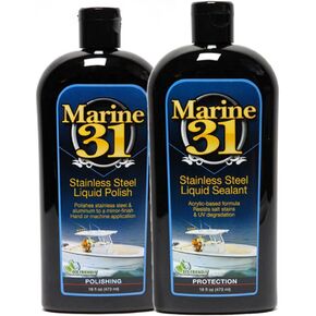 Marine 31 Stainless Steel Polish & Sealant Combo