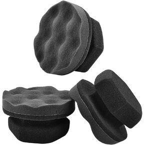 IPELY 3Pack Tire Shine Applicator Pad, Durable and Reusable Hex-Grip Tire Dressing Applicator Pad for Applying Tire Shine (3.15 Inch)