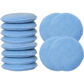 Simple Houseware Car Wash Sponge Wax Microfiber Applicator Pads, 12-Pack