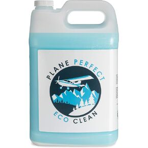 Ecoclean Waterless Cleaner - 1 Gallon, High Glossy Carnauba Wax Spray, Removes Dirt & Grime With Quick Detailer Spray, Waterless Wash and Wax for Airplanes, Cars, Bikes
