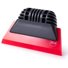 FOSHIO Black Small Squeegee Window Tint Squeegee, Non-Slip Handle Rubber PPF Squeegee, Squeegee for Window Cleaning, Shower Glass Door, Car Window Squeegee for Windshield, Mini Squeegee for Vinyl