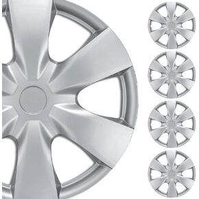 BDK (4-Pack Premium 15"" Wheel Rim Cover Hubcaps OEM Style Replacement Snap On Car Truck SUV Hub Cap - 15 Inch Set, KT-1008-15_df