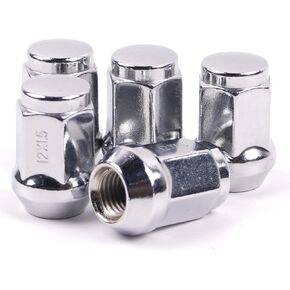 MIKKUPPA M12x1.5 Lug Nuts - Replacement for 2006-2019 Ford Fusion, 2000-2019 Focus, 2001-2019 Escape Aftermarket Wheel 20pcs Chrome Closed End