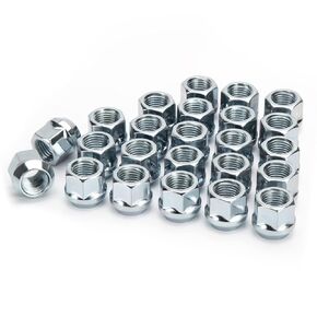 KSP M12x1.5 Open End Wheel Lug Nuts, 16PCS ATV Lug Nut 19mm 3/4" Hex 21mm 0.83" Height for Polaris Ranger 1000 XP RZR, Black Open Ended Cone Conical Taper Acorn Bulge Seat Wheel Nut for ATV Vehicles