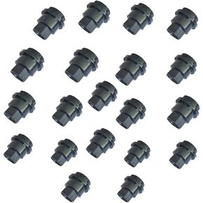 20 PCS Black Wheel Lug NUT Covers Cap Compatible with Chevrolet S10 Blazer GMC Jimmy Sonoma 560-5208, 560-5063, 560-5040, 560-5116/15661036