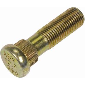 Dorman 610-566 M12-1.25 Serrated Wheel Stud - 14.38mm Knurl, 43.5mm Length Compatible with Select Scion / Subaru / Toyota Models, 10 Pack, GOLD