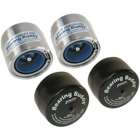 Bearing Buddy Stainless Steel Bearing Protectors (1.980" Diameter) with Auto Check With Bras - Pair