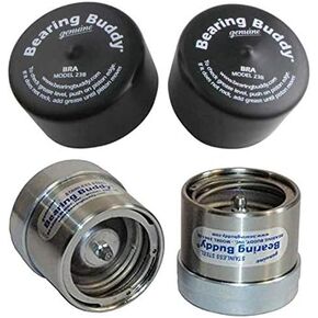 Bearing Buddy (2) 2.441 Stainless Steel Boat Trailer with Protective Bra - Wheel Center Caps 2441-SS (1 Pair)