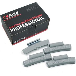 CKAuto MC-Series Coated 1/4oz, 0.25oz Lead Clip on Wheel Weights, 25Pcs/Box