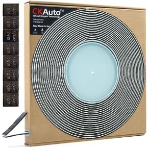 4 صناديق CKAuto، 960 قطعة، 0.25 أونصة، رمادي، عصا لاصقة على أوزان العجلات، السيارات، الشاحنات، سيارات الدفع الرباعي والدراجات النارية، ملف تعريف منخفض، 60 أونصة/صندوق، جودة OEM الأمريكية، حزمة قيمة مثالية للكراجات