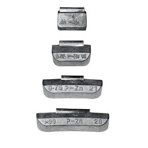 100 Pieces Clip ON Wheel Weights Made of ZINC .25 .50 .75 1.0 (25 Each) for Steel Rims. This is P Type in Saudi Arabia