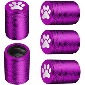 BAURATTI Tire Valve Stem Caps - (5 Pack) Metal Air Caps with Plastic Liner, Corrosion Resistant, Leak-Proof, Universal Stem Covers for Cars Trucks Motorcycles and Bikes - Green