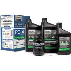 Polaris Oil Change Kit for Specific RANGER, GENERAL, RZR, ACE 900 XC Models With 4 Stroke Engine, Includes 2.5 Quarts PS-4 5W-50 Full Synthetic Oil, 1 Oil Filter, 1 Washer, for UTV SxS ATV - 2879323