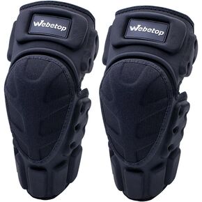 Webetop Motorcycle Elbow Guards Motocross Pads Dirt Bike Protective Gear Adjustable for Adult Black