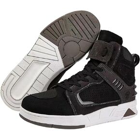 Motorcycle Leather Boots,Street Riding Shoes,Anti-Slip Side Zipper Shoes for Men and Women