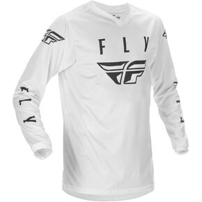 Fly Racing Universal Jersey (White/Black, Large)