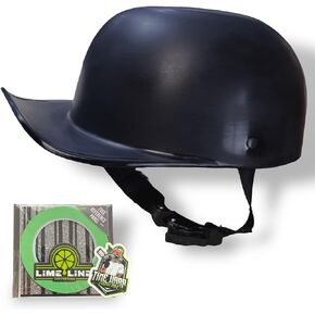 LiME LiNE Paint-able Cap Style Motorcycle Helmet with Bonus Customizing Tape, Non DOT XL