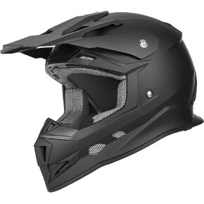 GLX GX23 Dirt Bike Off-Road Motocross ATV Motorcycle Full Face Helmet for Men Women, DOT Approved (Matte Black, Large)