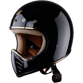 Royal H01 Full Face Motorcycle Helmet - Multi Size & Colors | Retro - Elegant - Unique Design | Classic Style for Adult Women - Men | DOT Approved