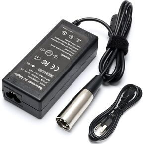 New Upgrade Scooter Dirt Bike Charger for Razor SX500 MX500 MX650 Mcgrath RSF650,Crazy-Carts XL, Dirt Quad 500 ATV DXT Electric Drift Trike Scooter Battery Charger with 24V 3-Pin Male XLR Power Supply