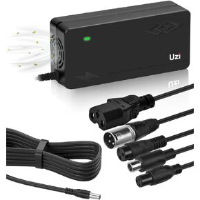UZI 36V 20Ah Ebike Li-ion Battery Pack for 250W 300W 350W 500W 750W Adult Electric Bicycles Motors(W/Charger & USB Port & BMS & Voltage Equalization Chip)