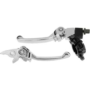 HIAORS Black Chrome Clutch Brake Lever for 22mm 7/8 inch Handlebar 110cc 125cc 140cc TTR 125cc SSR Xmotos Apollo 125 Pit Dirt Bike Motorcycle