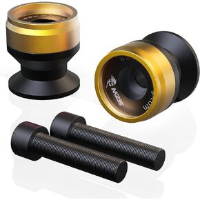 MZS 8MM Swingarm Spools Sliders Stand Universal M8 Black Compatible with CBR 600 F2 F3 F4 F4i CBR600RR CBR1000RR GSXR600 GSXR750 GSXR1000 GSXS750 SV650 ZX6R ZX10R Z650 Z900 Z1000 EX400 EX650 Daytona