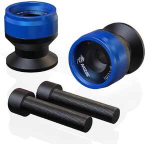 MZS 6MM Swingarm Spools, Sliders Stand CNC Universal M6 Black Compatible with YZF R7 R1 R3 R6 R6S YZF600R FZ1 FZ6 FZ6R FZ8 FJ09 FZ09 FZ10 MT09 MT10 XSR900 FJR1300 XTZ1200 RSV4 821 899 959
