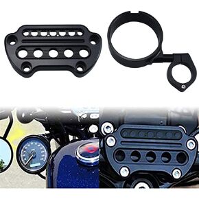دعامة تثبيت جانبية من WOWTK + غطاء نقل عداد السرعة يناسب موديلات Harley Sportster XL 1993-2020 XL883 XL1200 Iron 883 Forty-Eight 72 48، أسود لامع in Kuwait