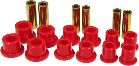 Prothane (6-1025) 99-04 Ford F250/350 SD 2/4wd البطانات الربيعية للأوراق الأمامية - أحمر in Kuwait