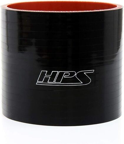 HPS HTSC-325-BLK خرطوم قارنة توصيل مستقيم مقوى من السيليكون بدرجة حرارة عالية 4 طبقات، أقصى ضغط 75 رطل لكل بوصة مربعة، طول 3 بوصات، معرف 3.25 بوصة، أسود in Kuwait
