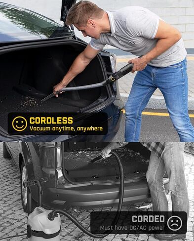 Fanttik Slim V8 Mate Cordless Car Vacuum High Power, 12000Pa/30AW, RobustClean™ Mini Vacuum with Flexible Hose and Pet Brush, 2H Fast Charge, Portable Vacuum for Car Interior Home Cleaning in Saudi Arabia