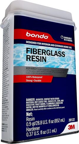 راتنج بوندو من الألياف الزجاجية، للاستخدام المنزلي الداخلي والخارجي، مقاوم للماء بنسبة 100%، قوي، متين، 20122، علبة 28.8 أونصة سائلة in Kuwait