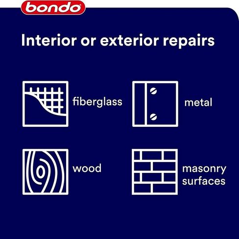 راتنج بوندو من الألياف الزجاجية، للاستخدام المنزلي الداخلي والخارجي، مقاوم للماء بنسبة 100%، قوي، متين، 20122، علبة 28.8 أونصة سائلة in Kuwait