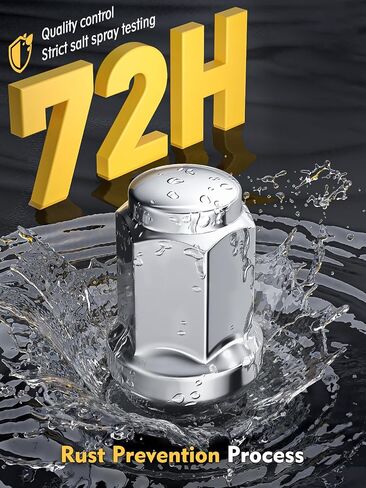صواميل العروة MIKKUPPA M12x1.5 - بديلة لـ 2006-2019 Ford Fusion، 2000-2019 Focus، 2001-2019 Escape Aftermarket Wheel 20 قطعة من نهاية مغلقة من الكروم in Saudi Arabia