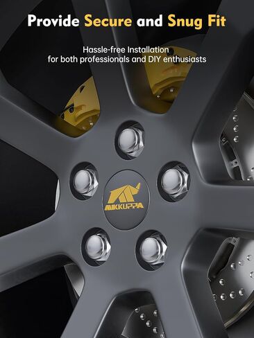 صواميل العروة MIKKUPPA M12x1.5 - بديلة لـ 2006-2019 Ford Fusion، 2000-2019 Focus، 2001-2019 Escape Aftermarket Wheel 20 قطعة من نهاية مغلقة من الكروم in Saudi Arabia