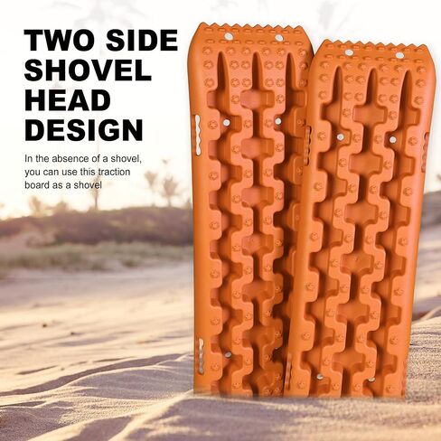 BIG RED ATW4212O Torin 41-Inch Off-Road Traction Boards, Recovery Tracks, and Traction Mat Set: Ideal for Snow, Mud and Sand Rescue, Orange in Saudi Arabia